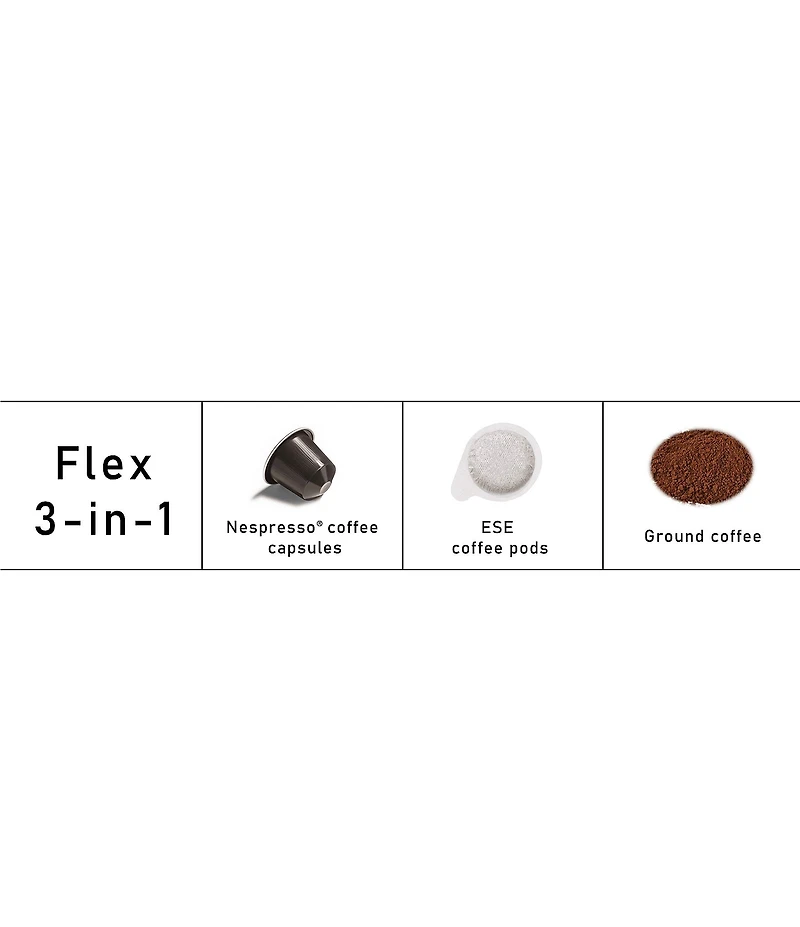 Espressione Flex 3-in-1 Espresso Coffee Machine