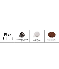 Espressione Flex 3-in-1 Espresso Coffee Machine