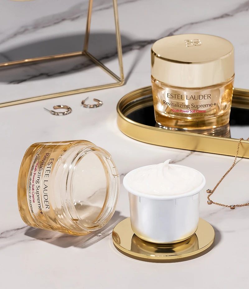 Estee Lauder Double Your Glow Revitalizing Supreme and Refill Firm + Lift + Glow Skincare Set