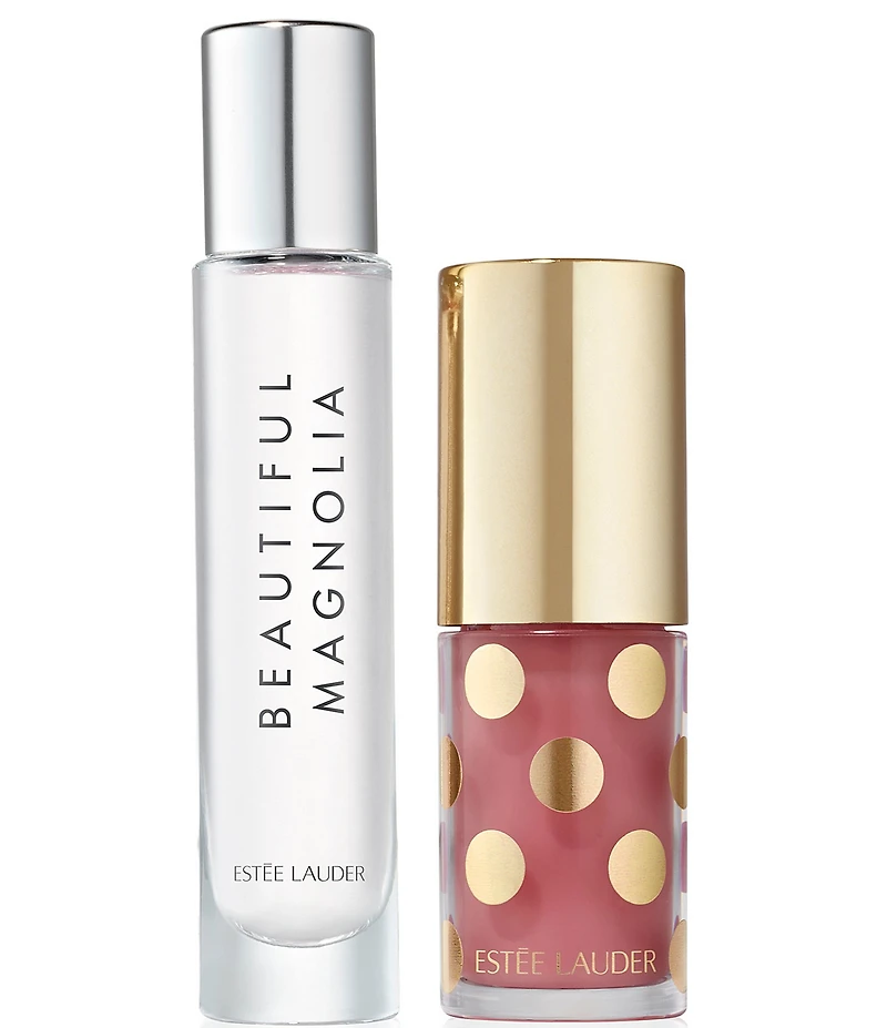 Estee Lauder Mini Surprises Beautiful Magnolia and Lip Oil Duo Gift Set