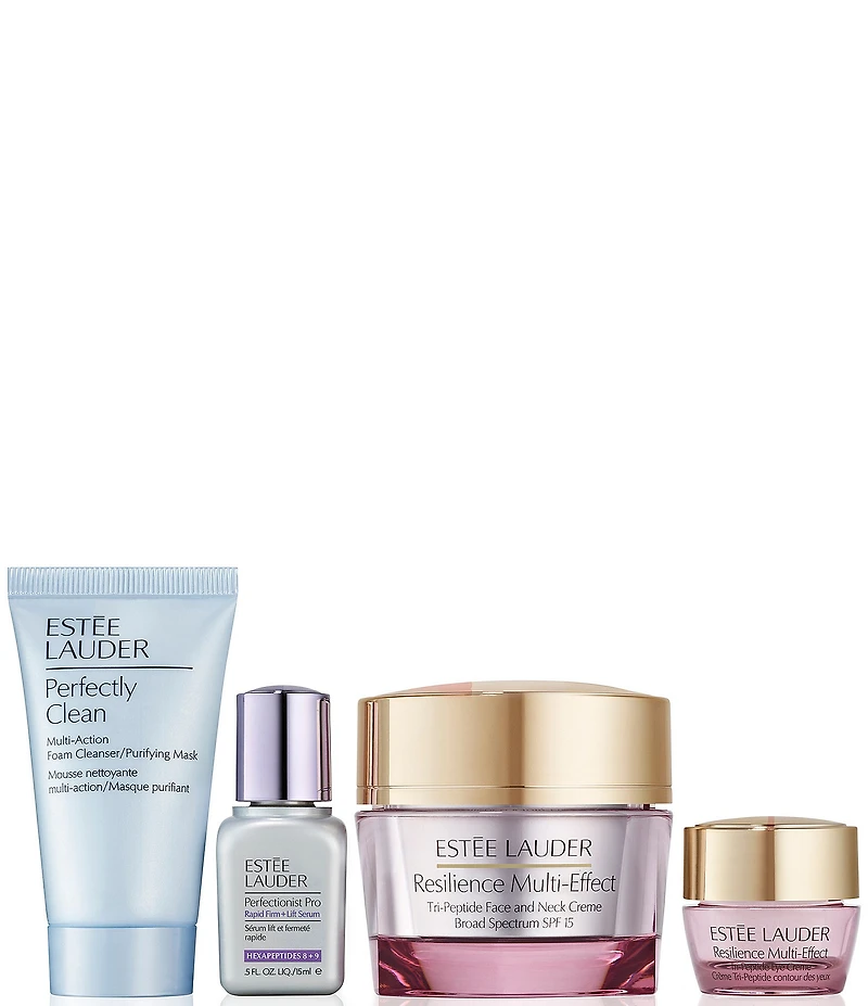 Estee Lauder Resilience Multi-Effect Radiance Routine 4-Piece Skincare Gift Set
