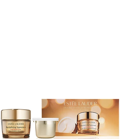 Estee Lauder Revitalizing Supreme+ Moisturizer and Refill Firm + Lift + Glow Skincare Gift Set