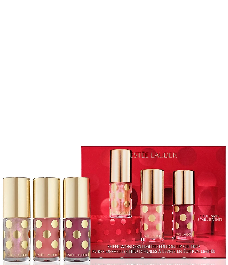 Estee Lauder Sheer Wonders Limited Edition Lip Oil Trio Gift Set