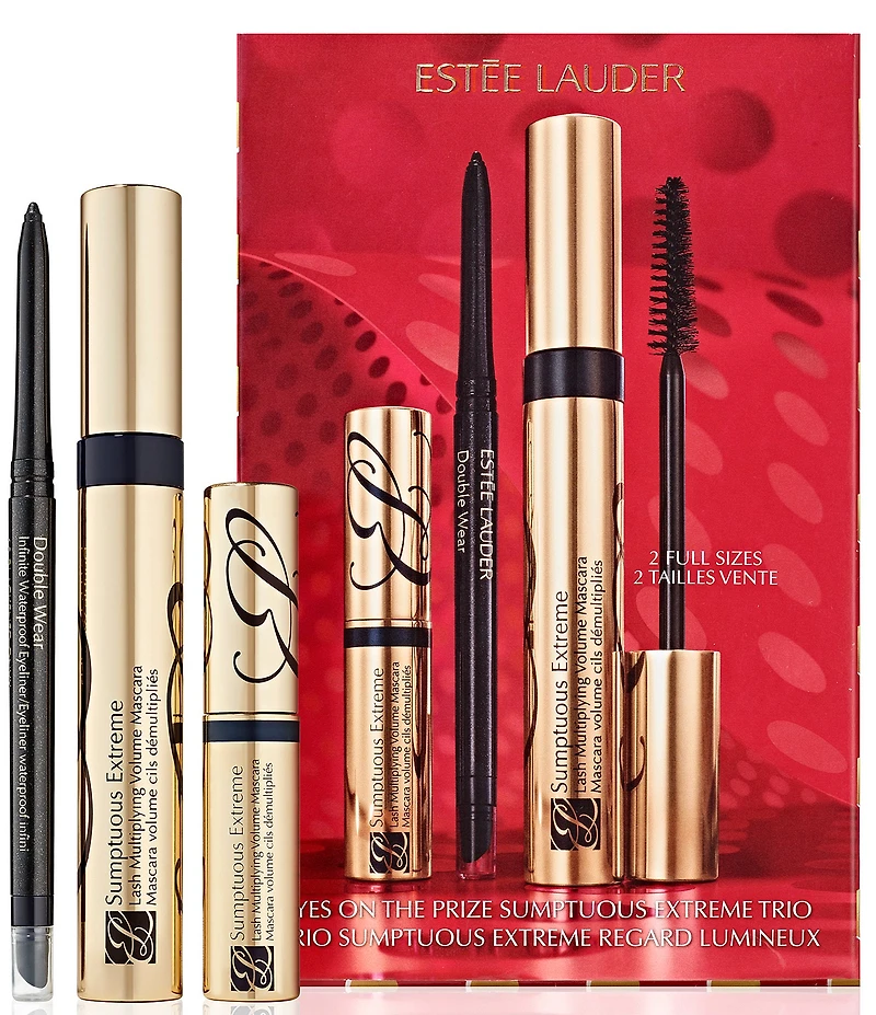 Estee Lauder Sumptuous Extreme Mascara + Eyeliner Trio Gift Set