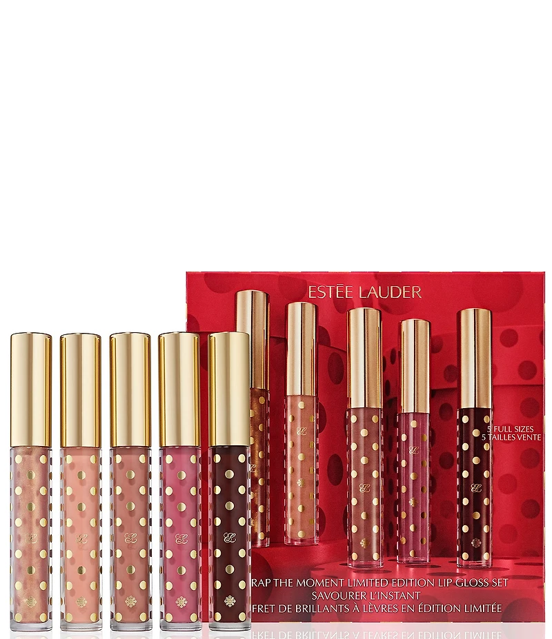Estee Lauder Unwrap The Moment 5-Piece Holiday Lip Gloss Gift Set