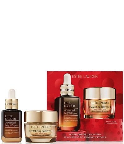 Estee Lauder Youth Keepers Unwrapped - Lift, Firm, and Glow Serum and Moisturizer Gift Set