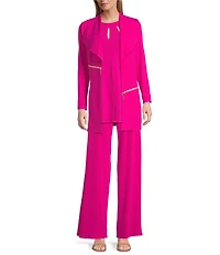 Eva Varro Barcelona Wing Collar Long Sleeve Jacket
