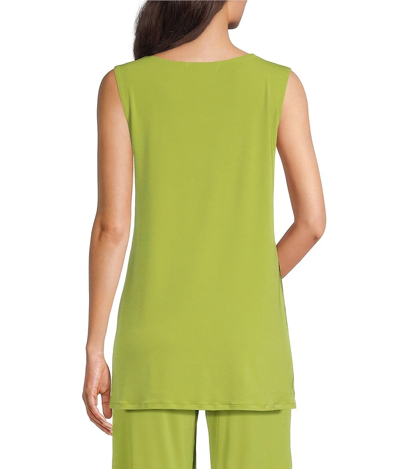 Eva Varro Boat Neck Cap Sleeve Grommet Tunic