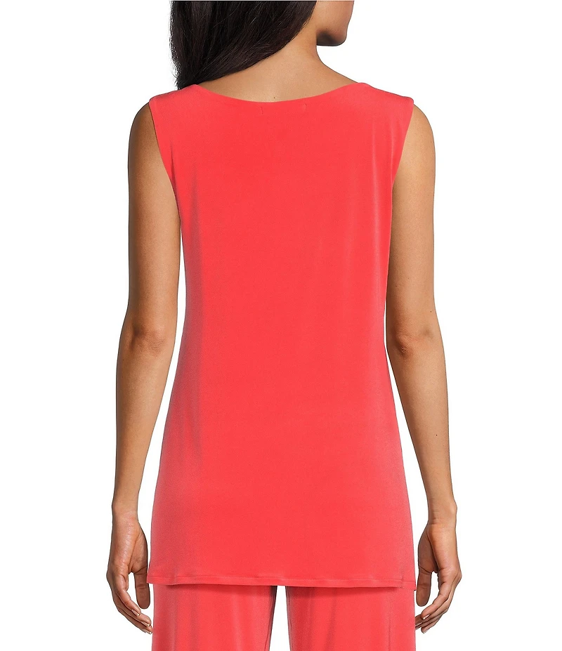 Eva Varro Boat Neck Cap Sleeve Grommet Tunic