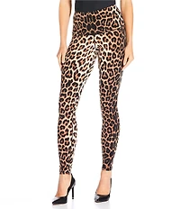 Eva Varro Cheetah Print Coordinating High Waist Single Layered Knit Leggings