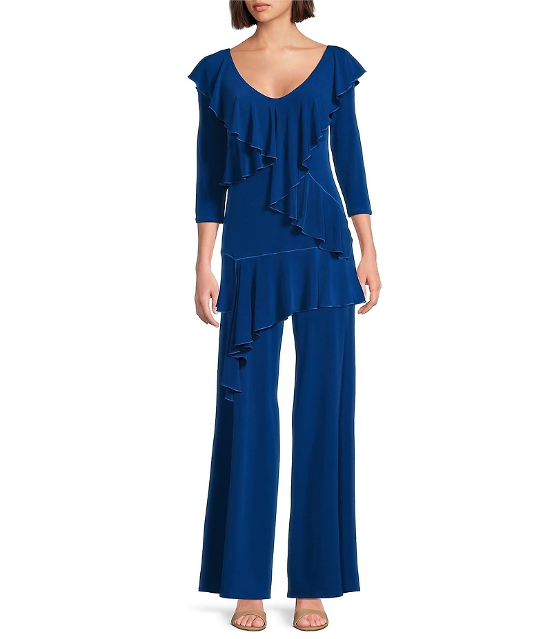 Eva Varro Elastic Waist Wide Leg Pants