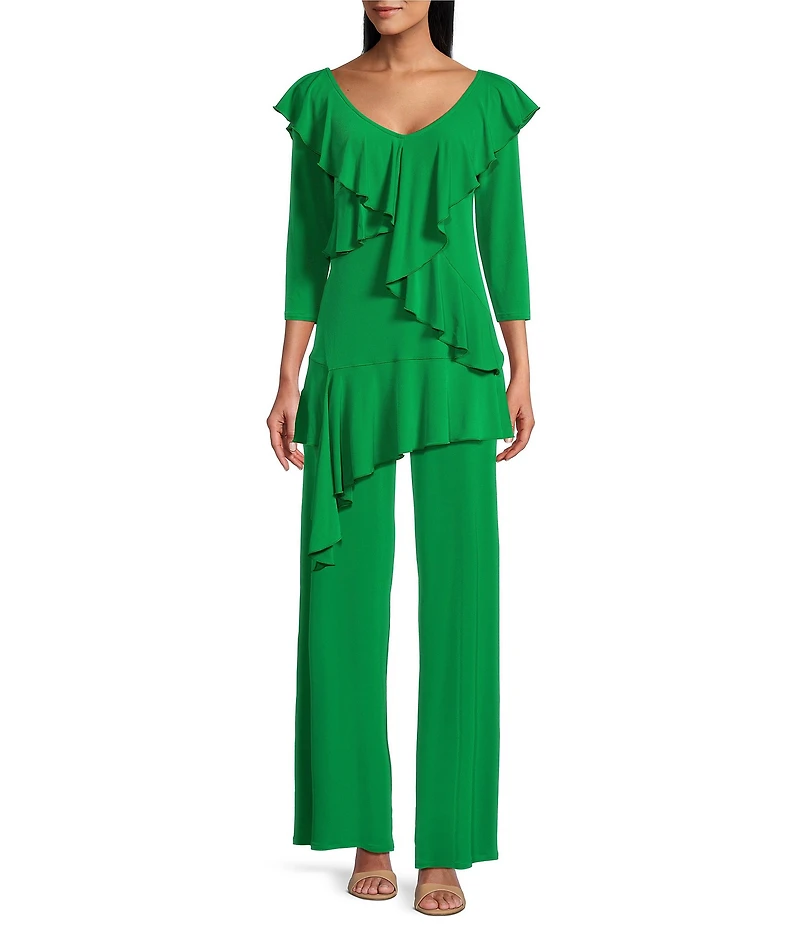 Eva Varro Elastic Waist Wide Leg Pants