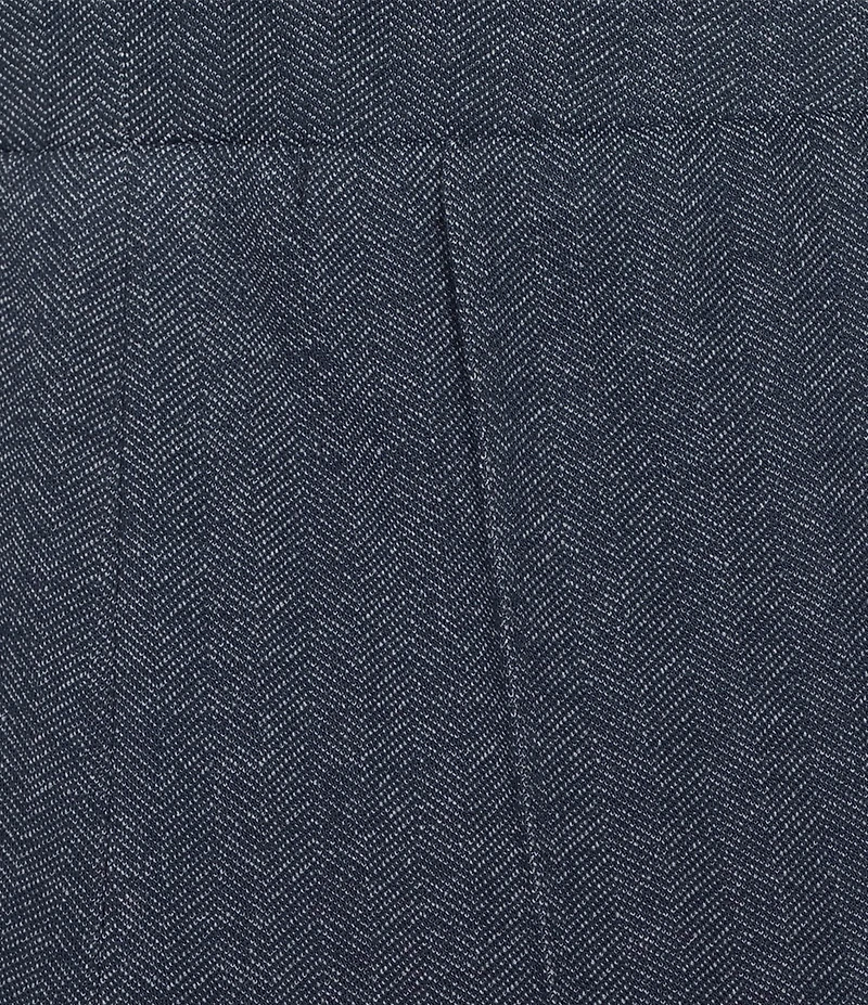 Eva Varro Jersey Knit Denim Stitched Down Straight Leg Pants