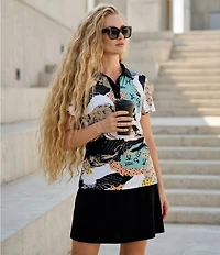 Eva Varro Knit Jersey Pull-On Mini Skort