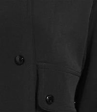 Eva Varro Notch Lapel Long Sleeve Double-Breasted Pilot Jacket