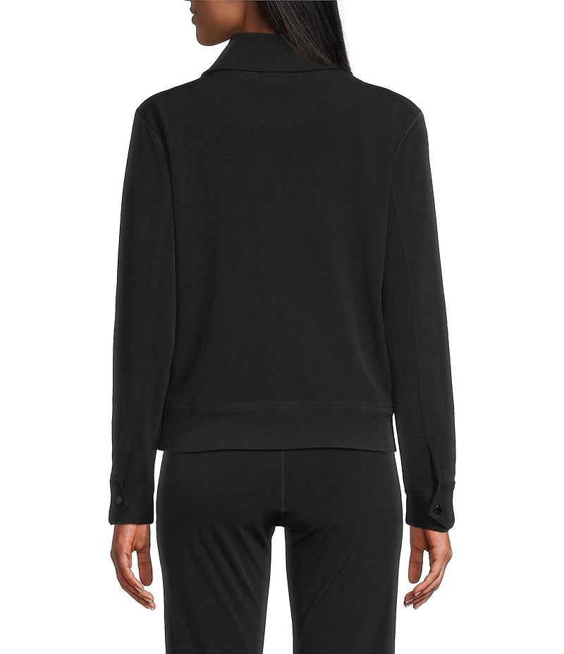 Eva Varro Notch Lapel Long Sleeve Double-Breasted Pilot Jacket
