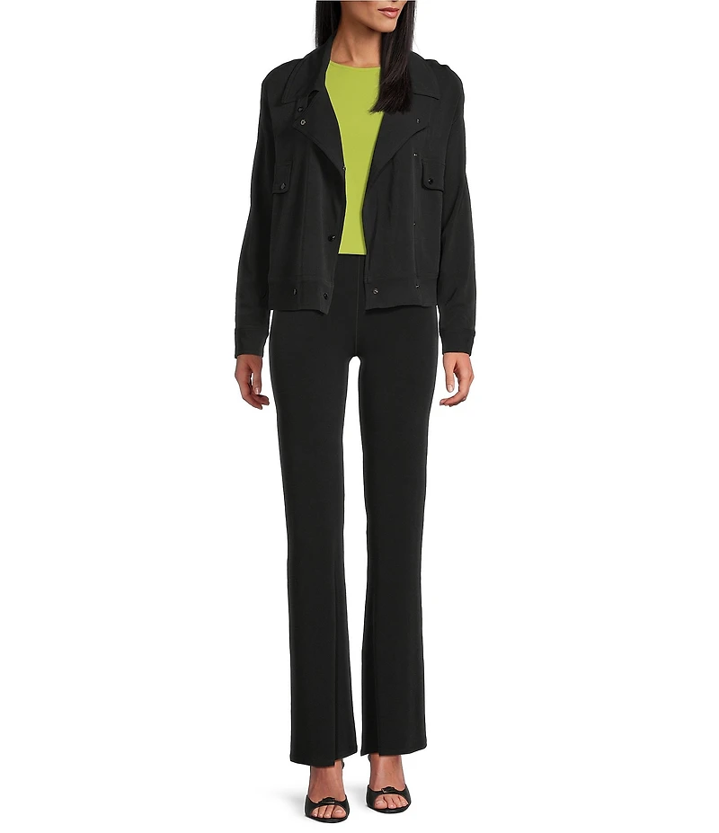 Eva Varro Notch Lapel Long Sleeve Double-Breasted Pilot Jacket