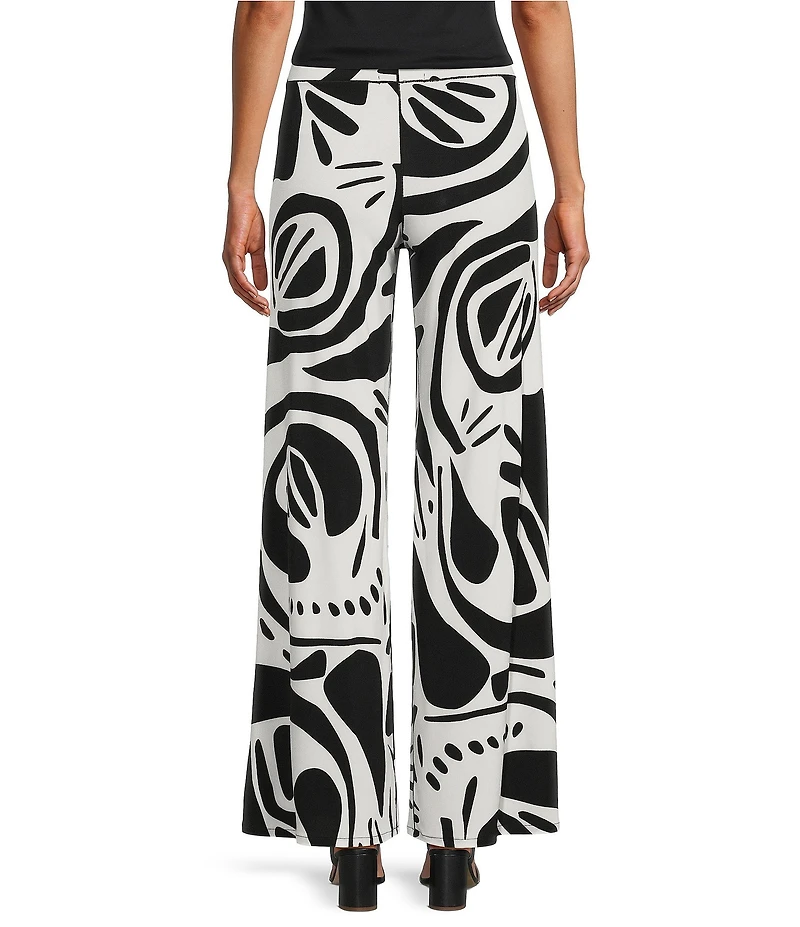 Eva Varro Printed Elastic Waist Wide Leg Coordinating Pants