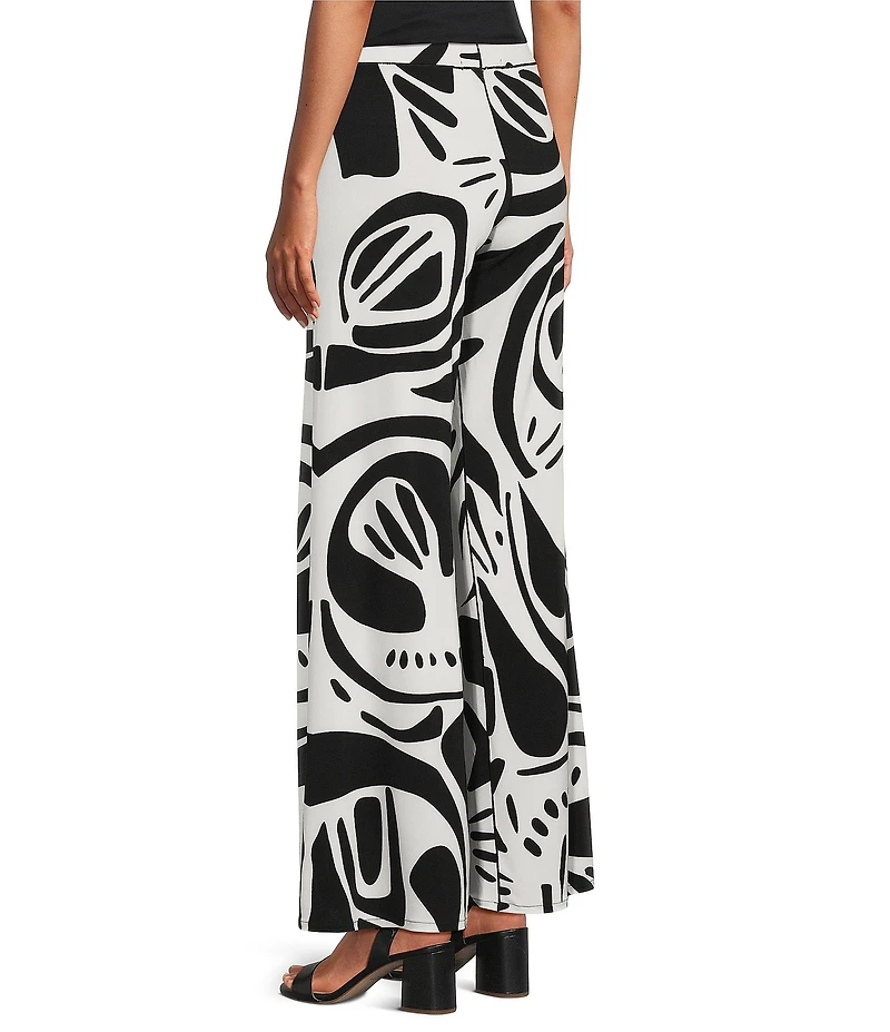 Eva Varro Printed Elastic Waist Wide Leg Coordinating Pants