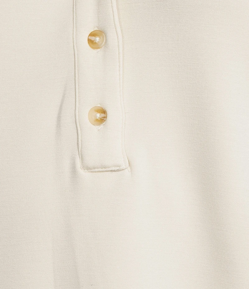 Every Coordinating Knit Henley Long Sleeve Button Front Sweatshirt