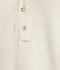 Every Coordinating Knit Henley Long Sleeve Button Front Sweatshirt