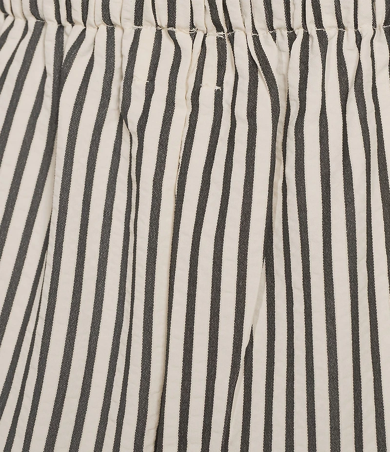 Every Coordinating Knit Striped Mid Rise Gaucho Wide Leg Pants