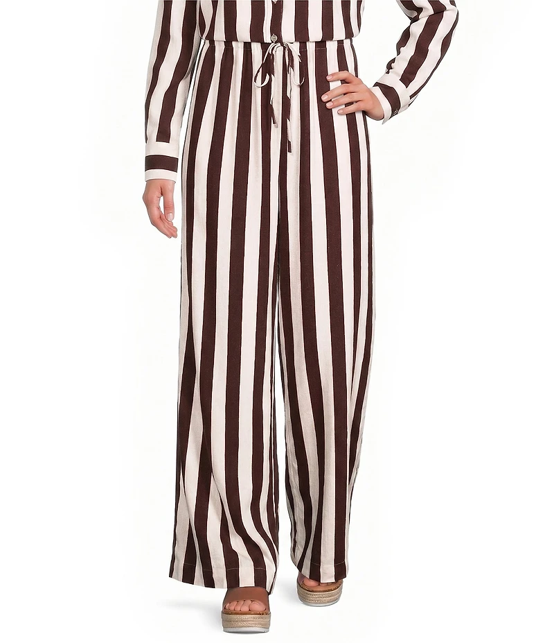 Every Coordinating Striped Pull On Drawstring Pants