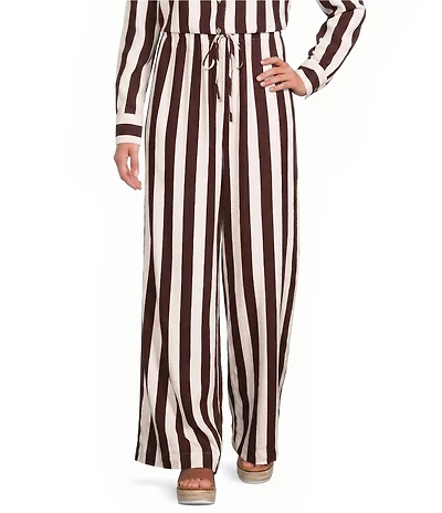 Every Coordinating Striped Pull On Drawstring Pants