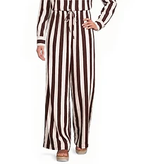 Every Coordinating Striped Pull On Drawstring Pants
