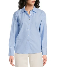 Every Cotton Long Sleeve Stripe With Open Back Top