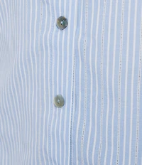 Every Cotton Long Sleeve Stripe With Open Back Top