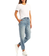Every Crew Neck Ribbed Short Sleeve Shirttail Hem Tee Shirt