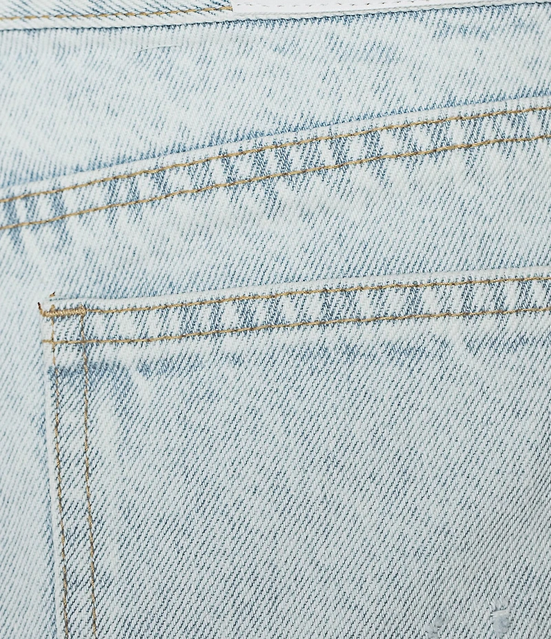 Every Denim Mid Rise Raw Hem Mini Shorts