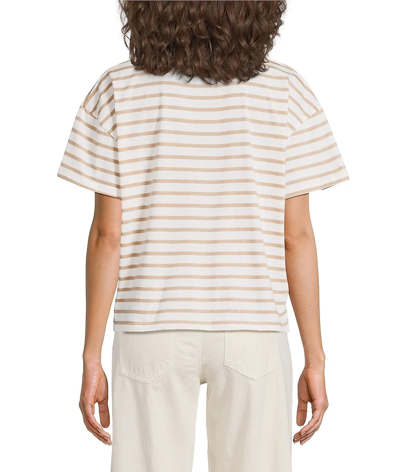 Every Knit Crew Neck Short Sleeve Boxy Tee