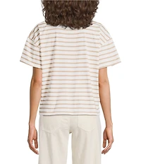 Every Knit Crew Neck Short Sleeve Boxy Tee