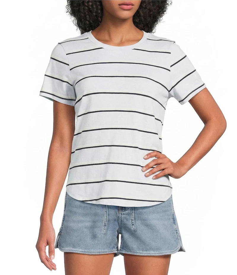 Every Knit Crew Neck Short Sleeves Tee Shirt