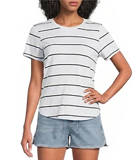 Every Knit Crew Neck Short Sleeves Tee Shirt