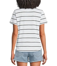 Every Knit Crew Neck Short Sleeves Tee Shirt