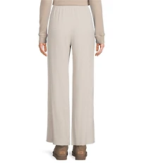 Every Knit Mid Rise Lounge Wide Leg Full Length Pants