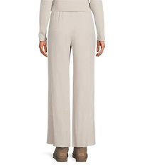 Every Knit Mid Rise Lounge Wide Leg Full Length Pants