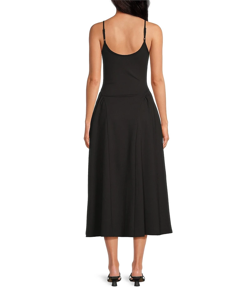 Every Knit Scoop Neck Sleeveless A-line Midi Dress