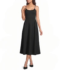 Every Knit Scoop Neck Sleeveless Midi Dress