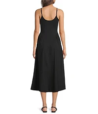 Every Knit Scoop Neck Sleeveless Midi Dress