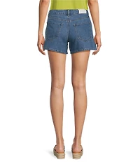 Every Knit Side Slit Denim Short