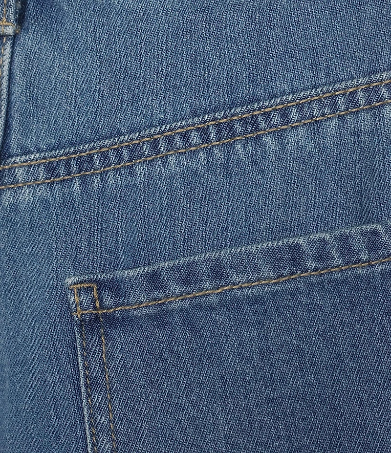 Every Knit Side Slit Denim Short