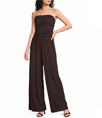 Every Knit Strapless Neck Sleeveless Pull-On Jumpsuit