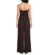 Every Knit Strapless Neck Sleeveless Pull-On Jumpsuit