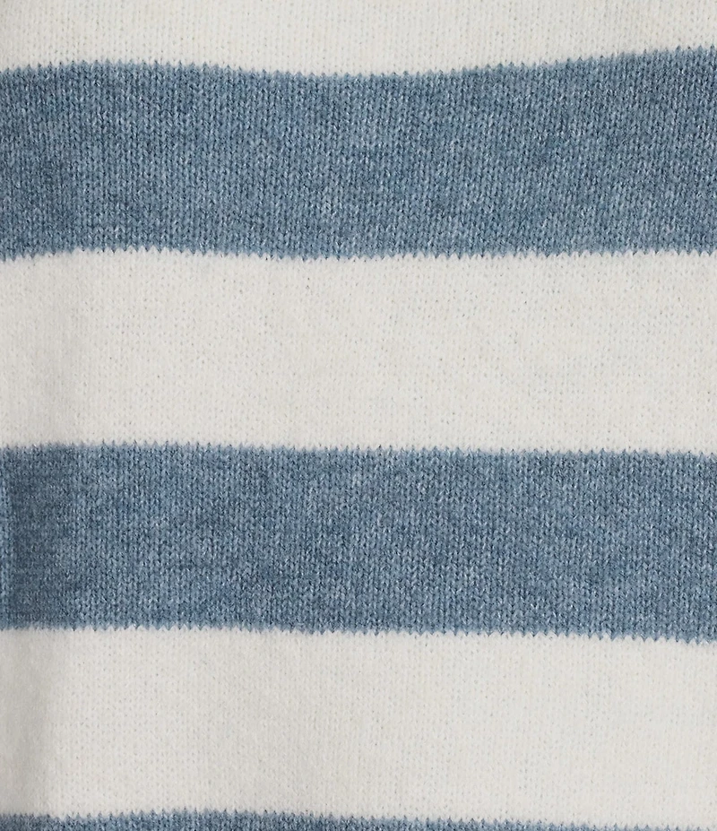 Every Knit Striped Crew Neck Long Sleeve Sweater