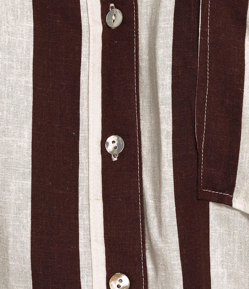 Every Long Sleeve Striped Button Down Coordinating Blouse