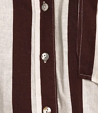 Every Long Sleeve Striped Button Down Coordinating Blouse